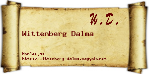 Wittenberg Dalma névjegykártya